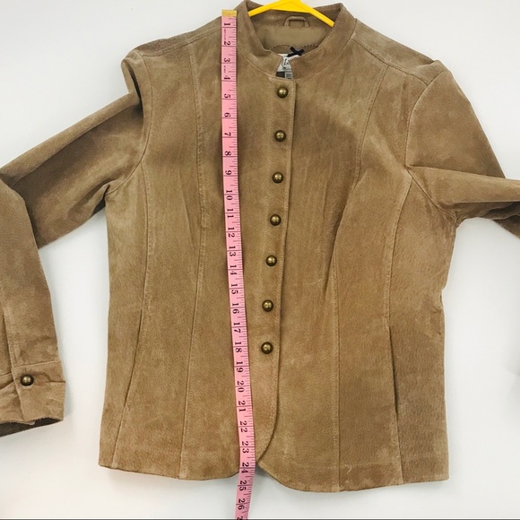 Live A Little Tan Suede Military Jacket - Picture 11 of 11